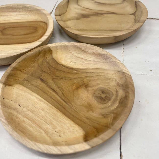 Schaaltje Teakholz 11cm