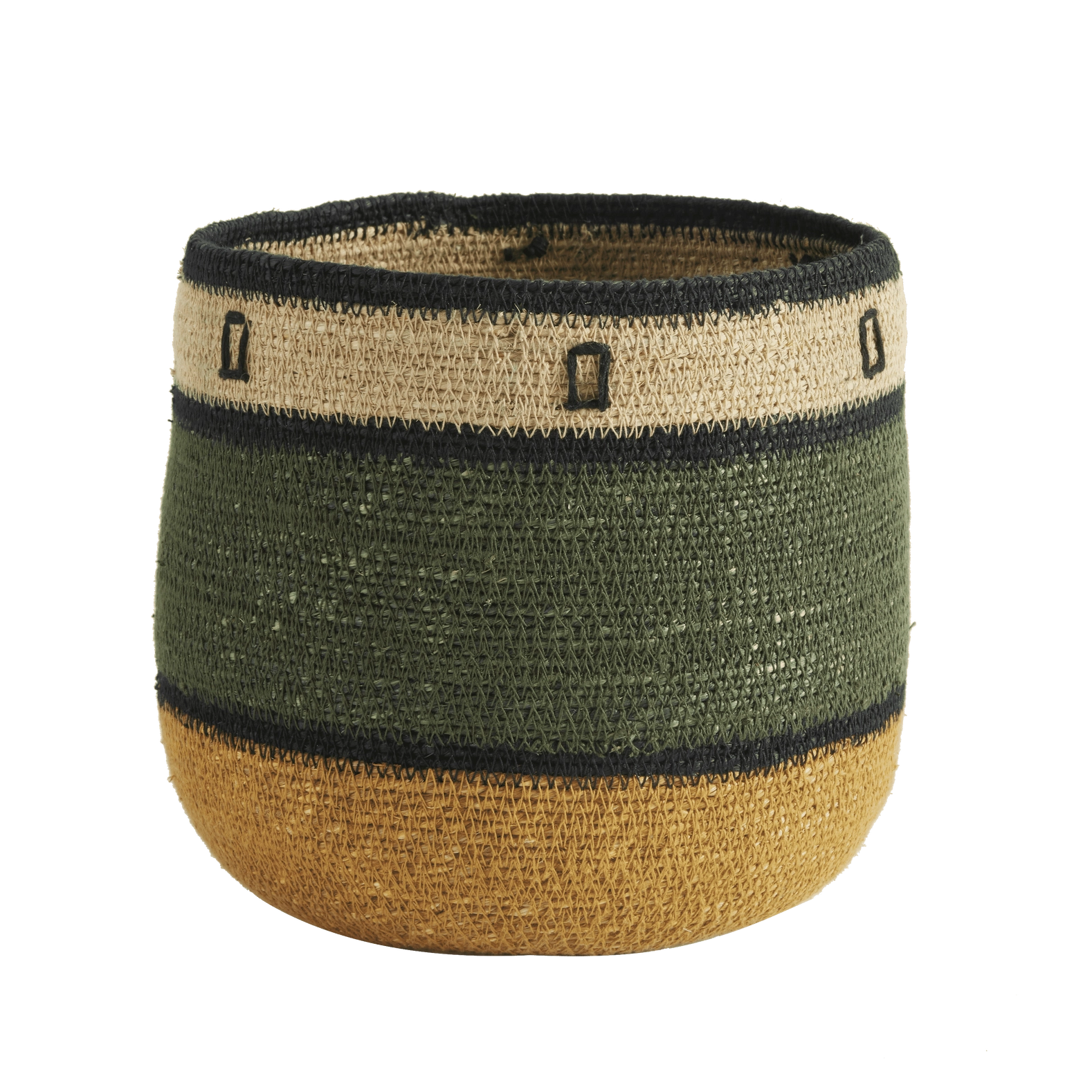 Seegraskörbe im Boho-Stil