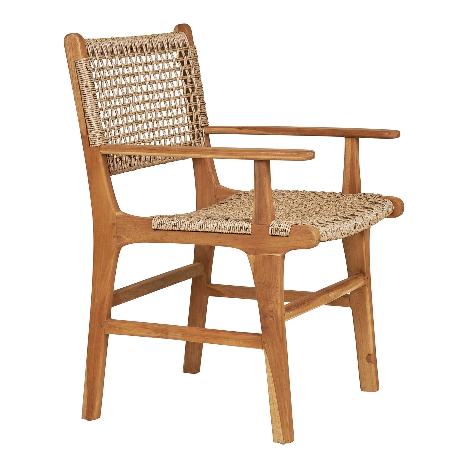 Derby - Esszimmerstuhl, Teak/Polyrattan, Natur