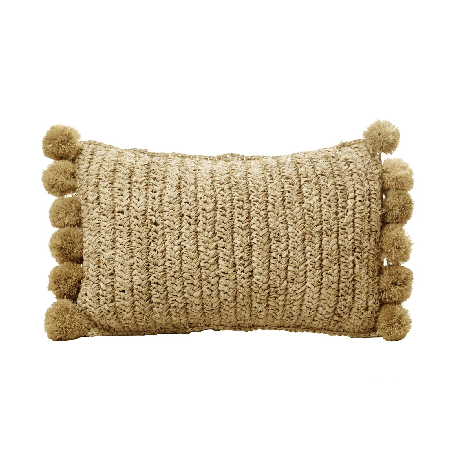 50x30 cm Dekokissen Raffia Dekokissen SANUR