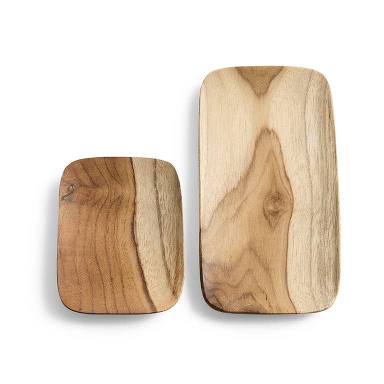 Schaaltje Teak Plat Rechthoek: XS