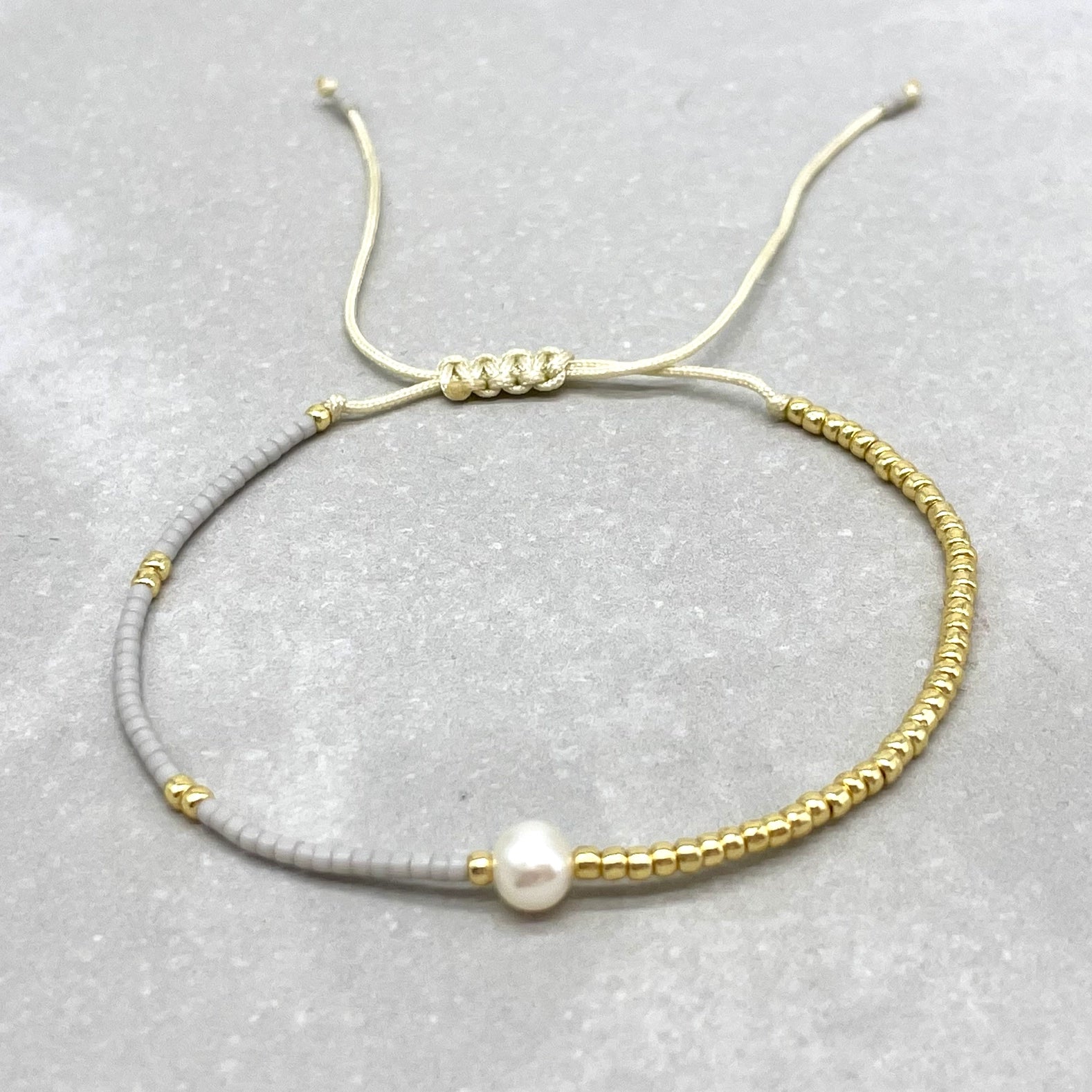 LA PERLA , Armband Miyuki Süßwasser Zuchtperle