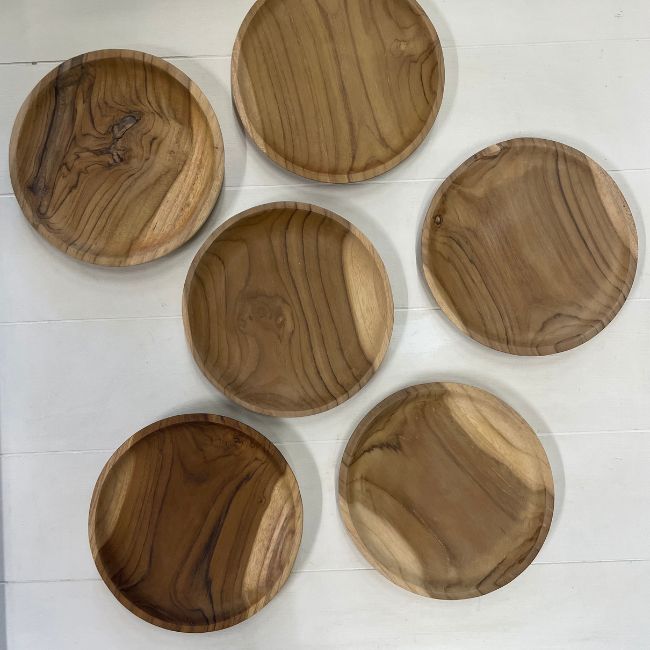 Schaaltje Teakholz 11cm