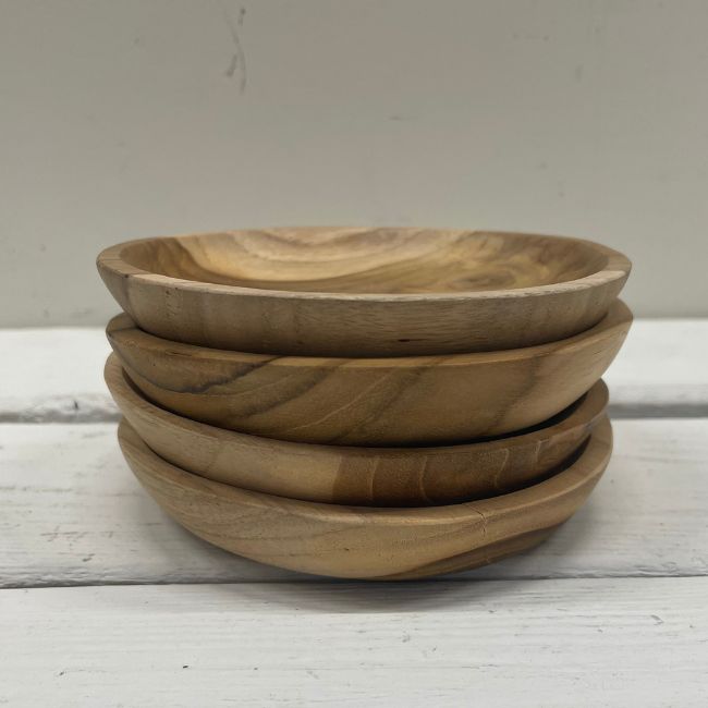 Schaaltje Teakholz 11cm