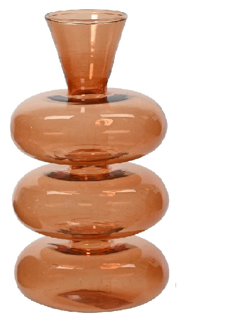 Set von 3 Vasen aus Glas, unterschiedlich