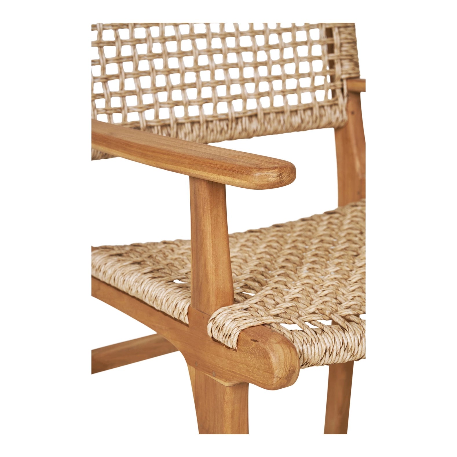 Derby - Esszimmerstuhl, Teak/Polyrattan, Natur