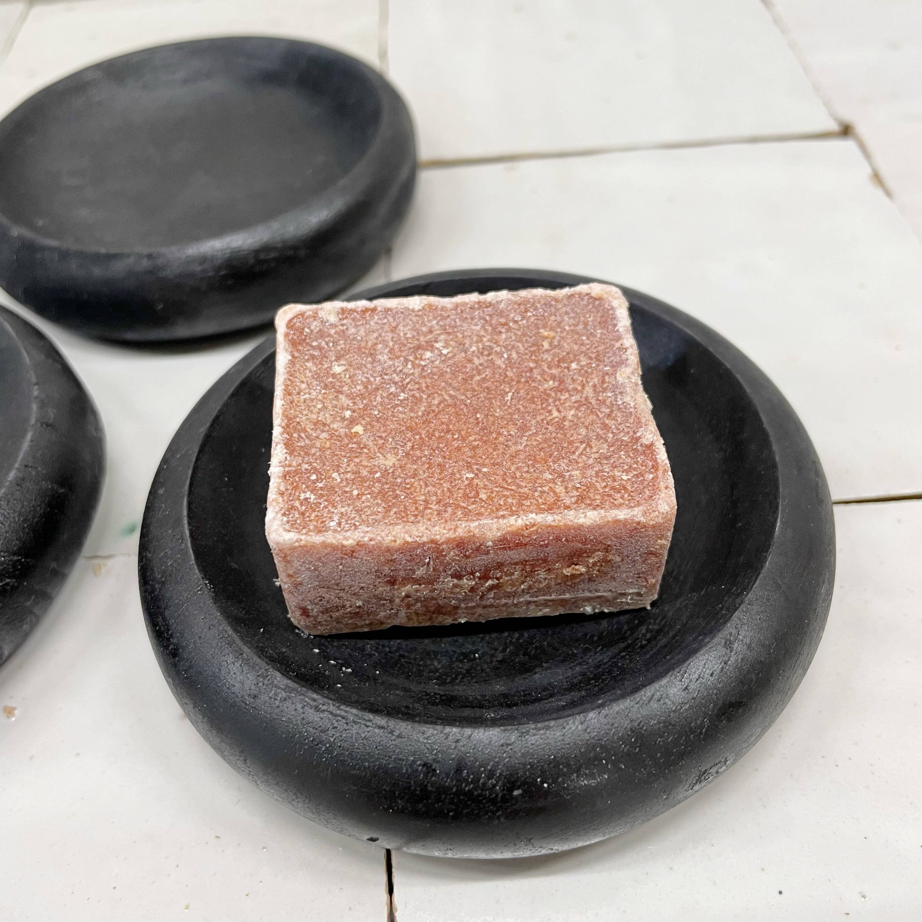 Schaaltje Teak Bali Schwarz 9cm