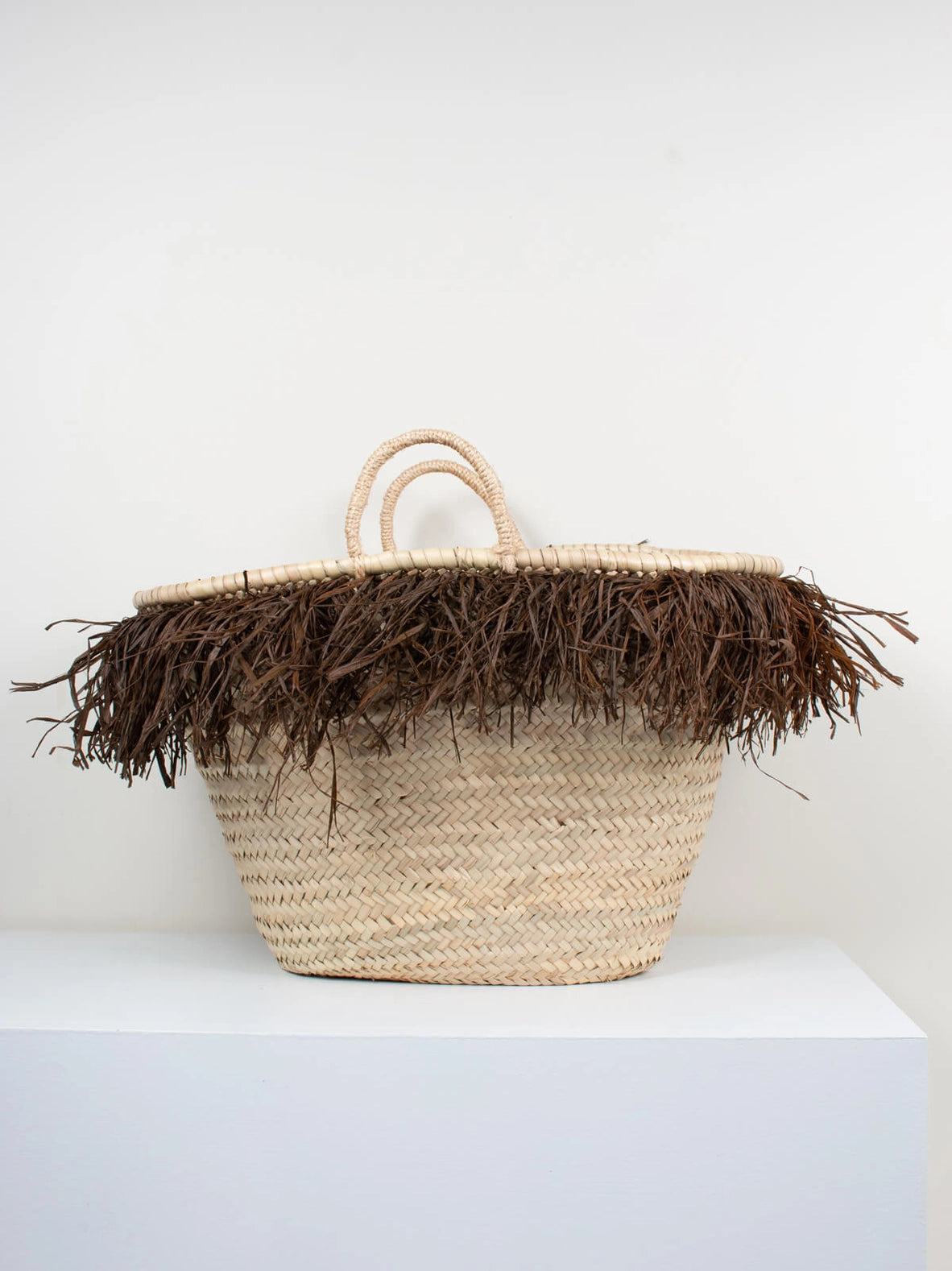 Raffia Quastenkorb, Schokolade