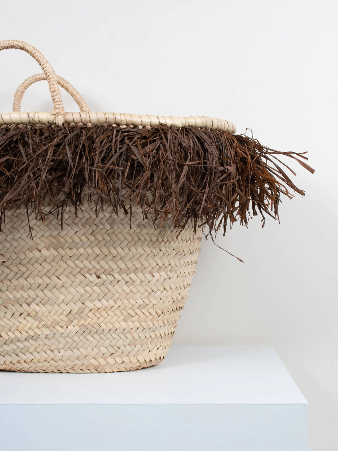 Raffia Quastenkorb, Schokolade
