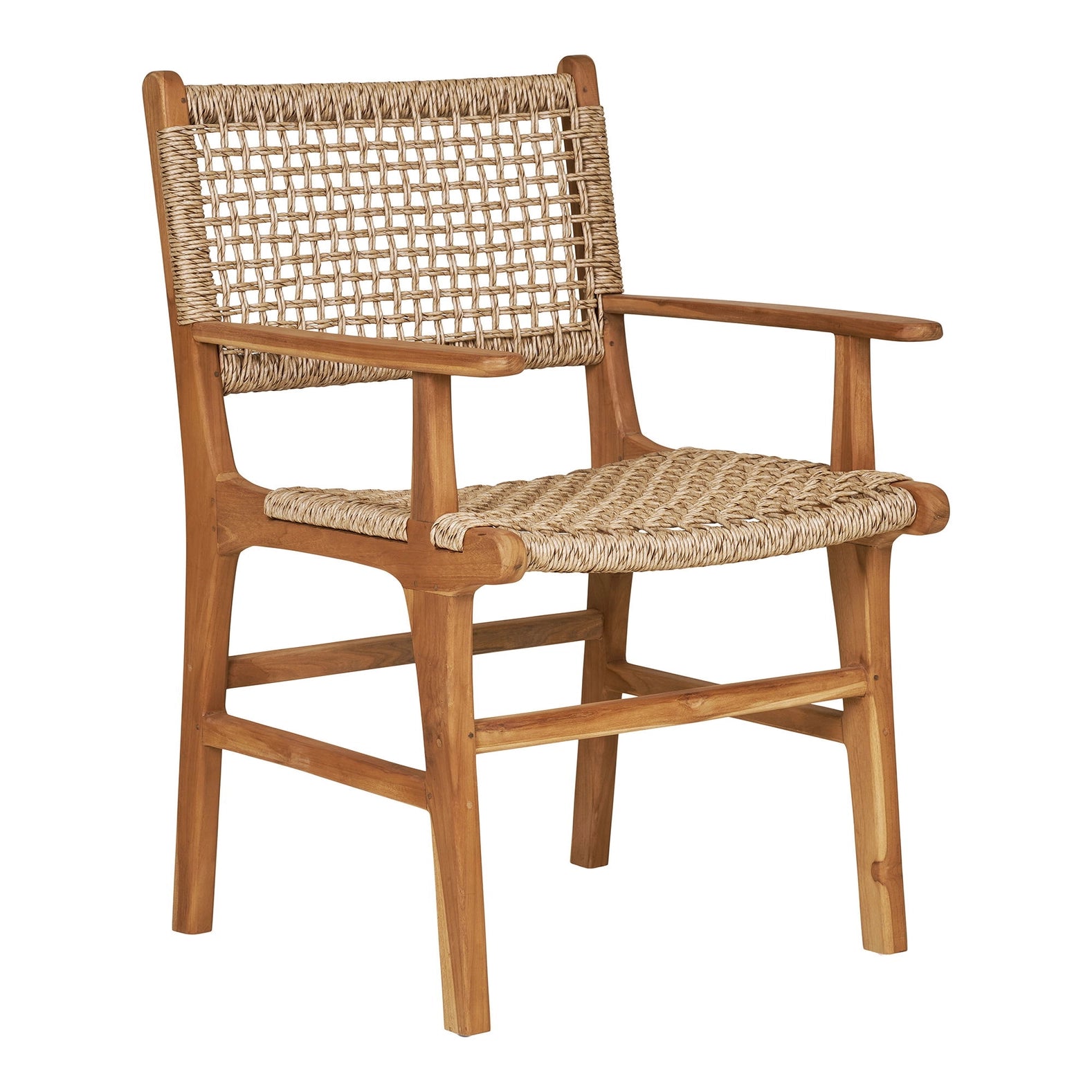 Derby - Esszimmerstuhl, Teak/Polyrattan, Natur