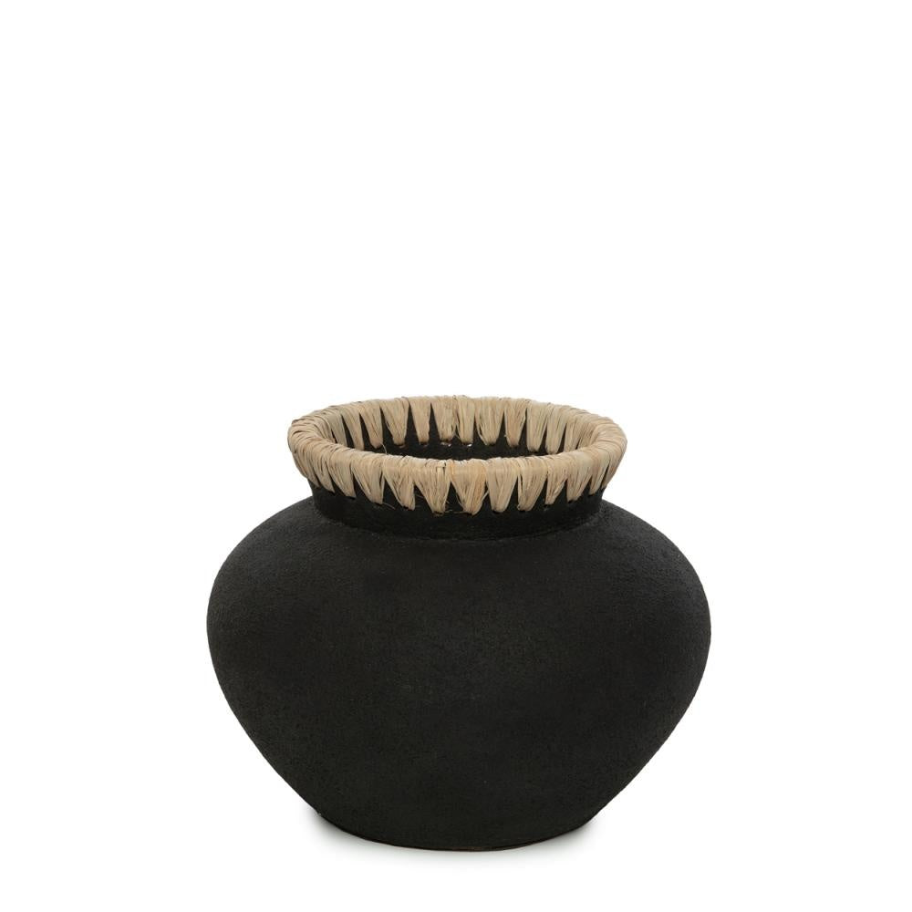 The Styly Vase - Schwarz Natur - S