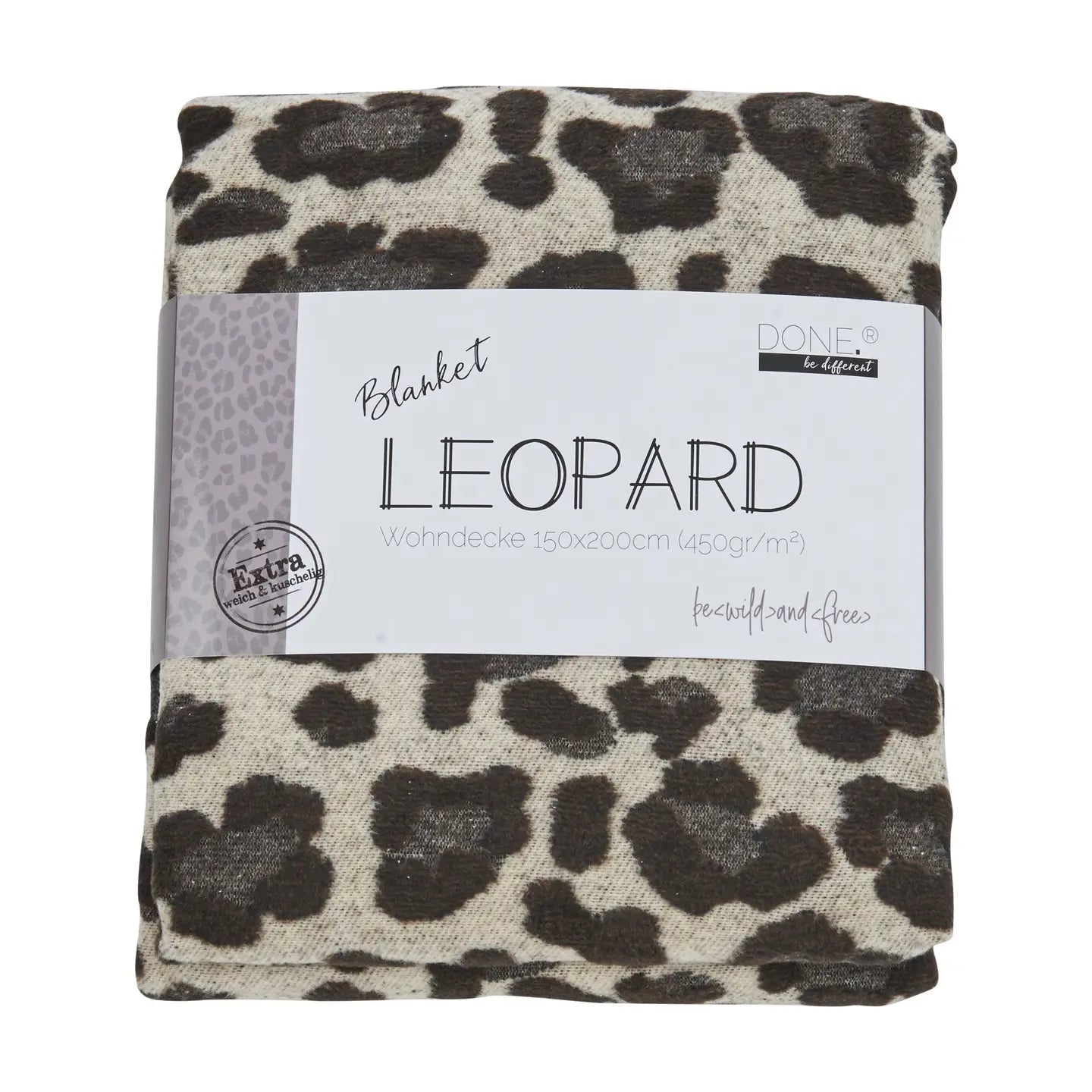 Wohndecke LEOPARD 150x200cm