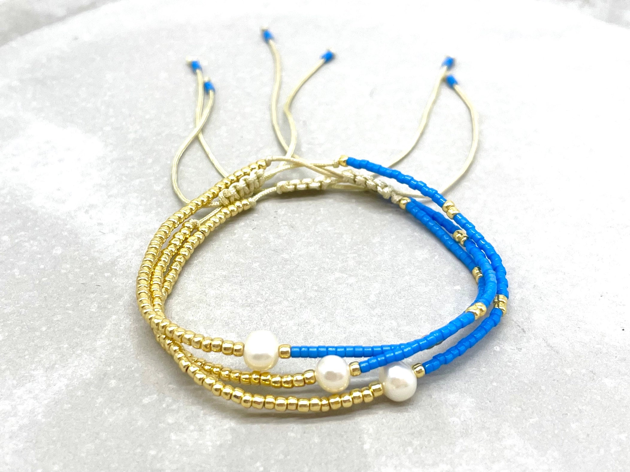 LA PERLA , Armband Miyuki Süßwasser Zuchtperle