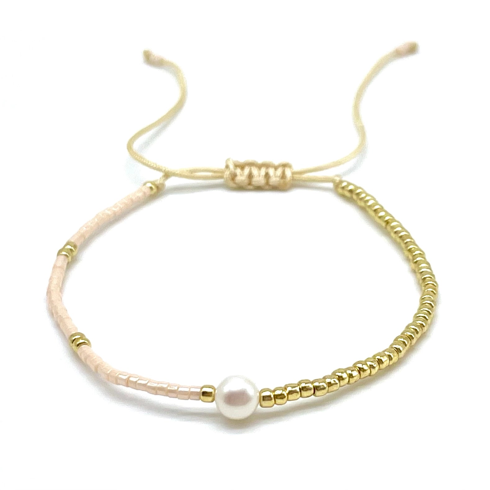 LA PERLA , Armband Miyuki Süßwasser Zuchtperle