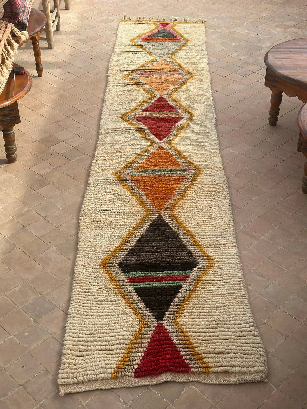 SHAMS Boujad Läuferteppich | 364 x 71 cm