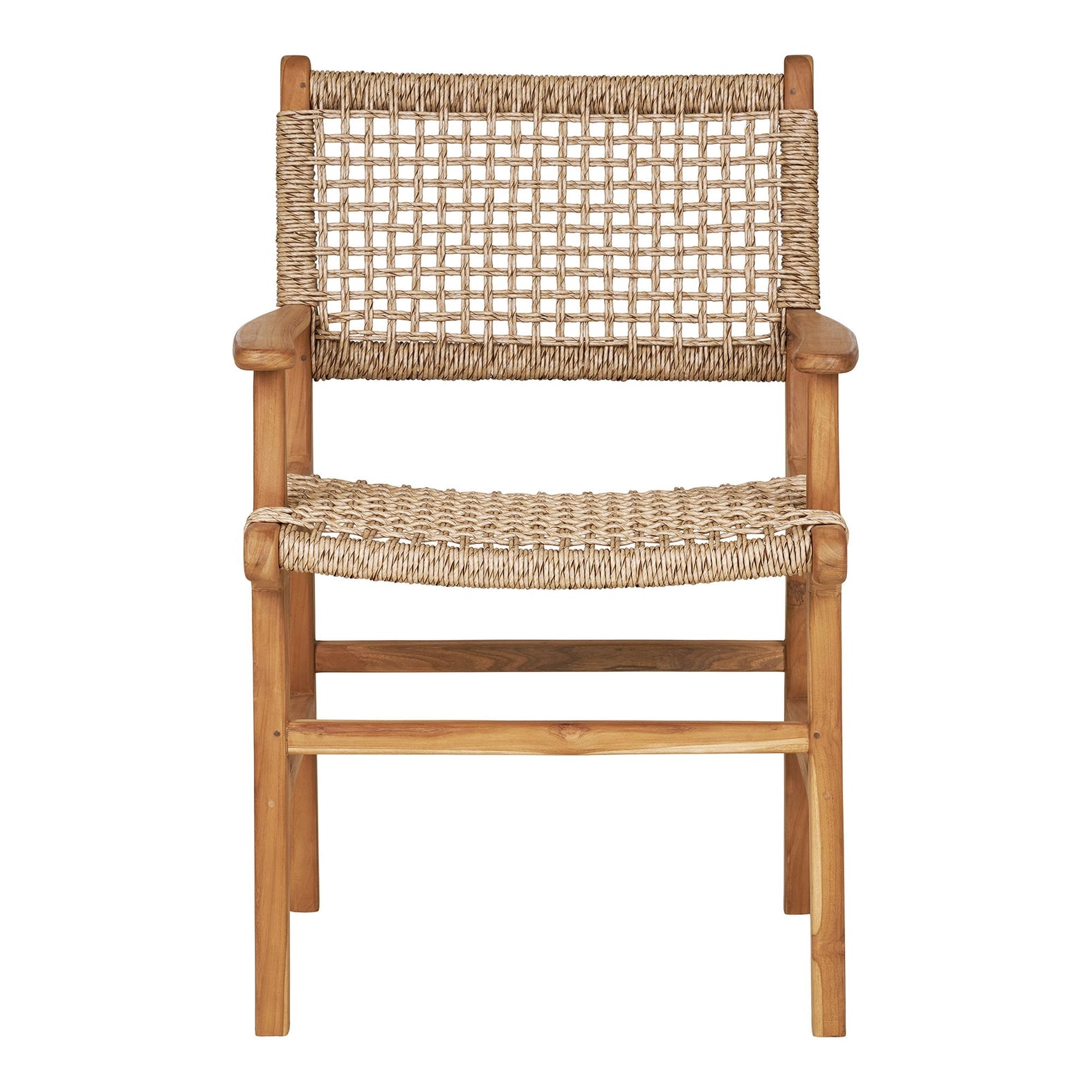 Derby - Esszimmerstuhl, Teak/Polyrattan, Natur
