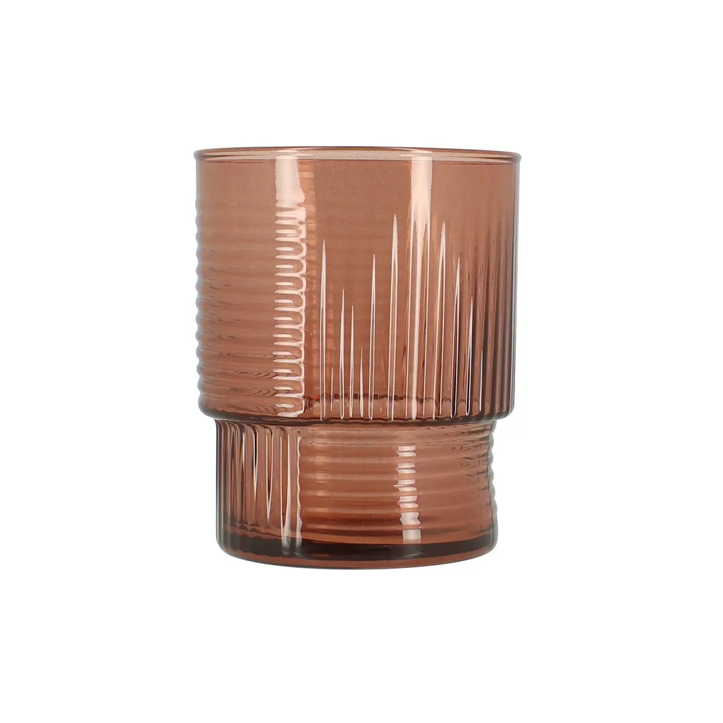 Set aus 3 Bechern Rio 32,5 cl aus pflaumenfarbenem Glas
