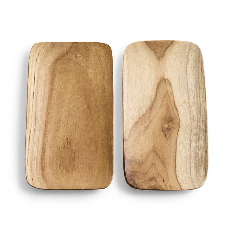 Schaaltje Teak Plat Rechthoek: XS