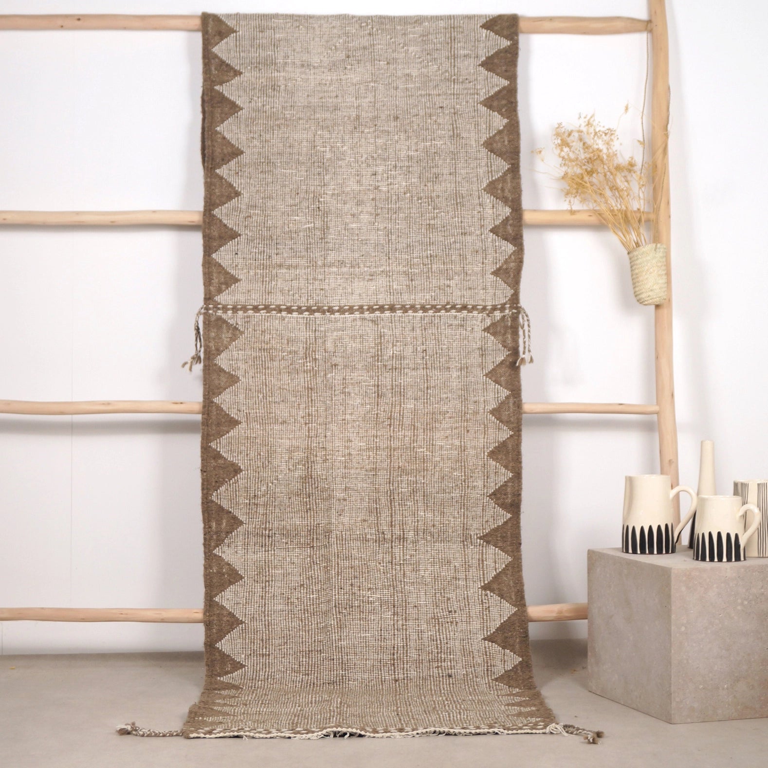 Zanafi Flurläufer 338 x 89 cm - Braun