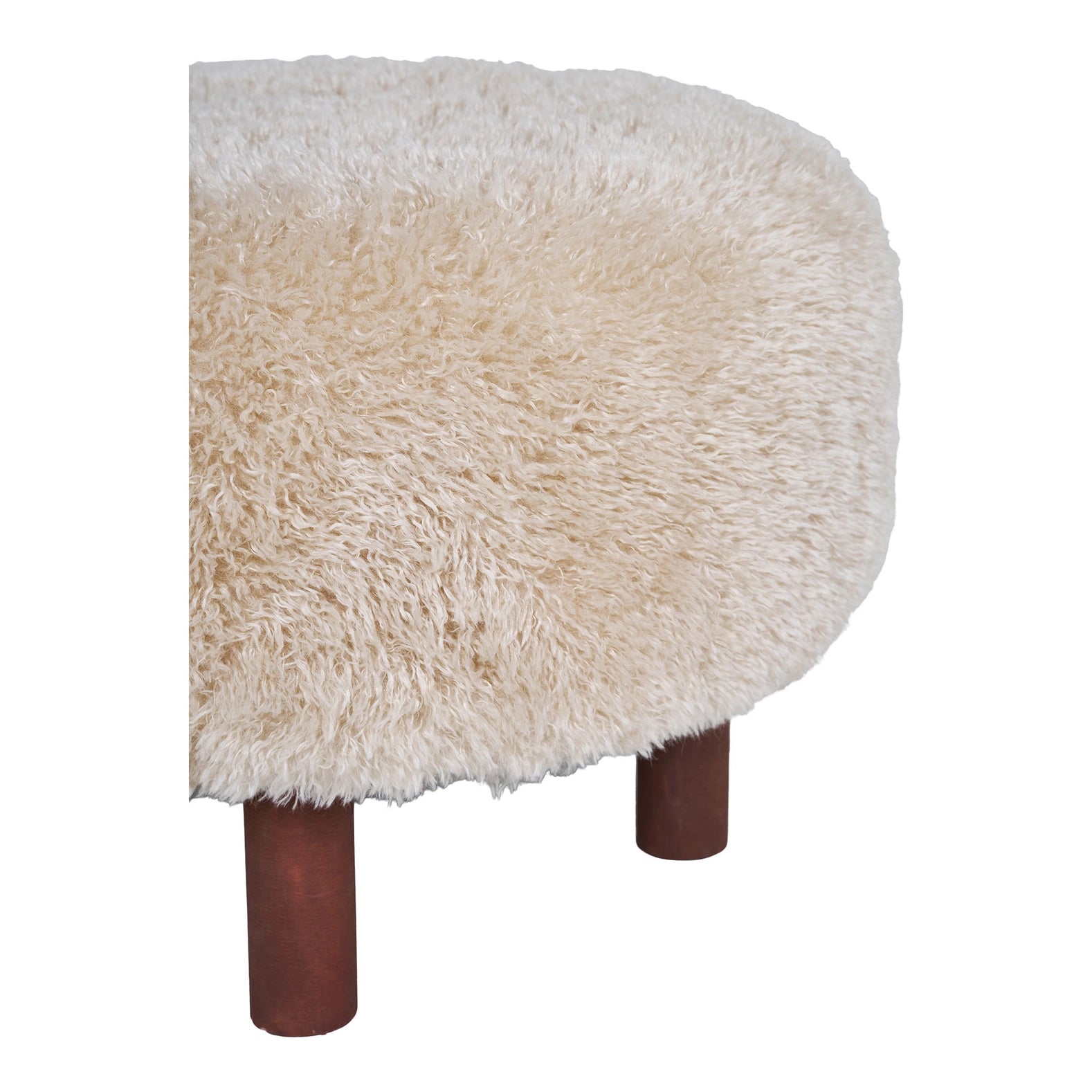 Inverness - Pouf. Hellbraun ø50x33 cm
