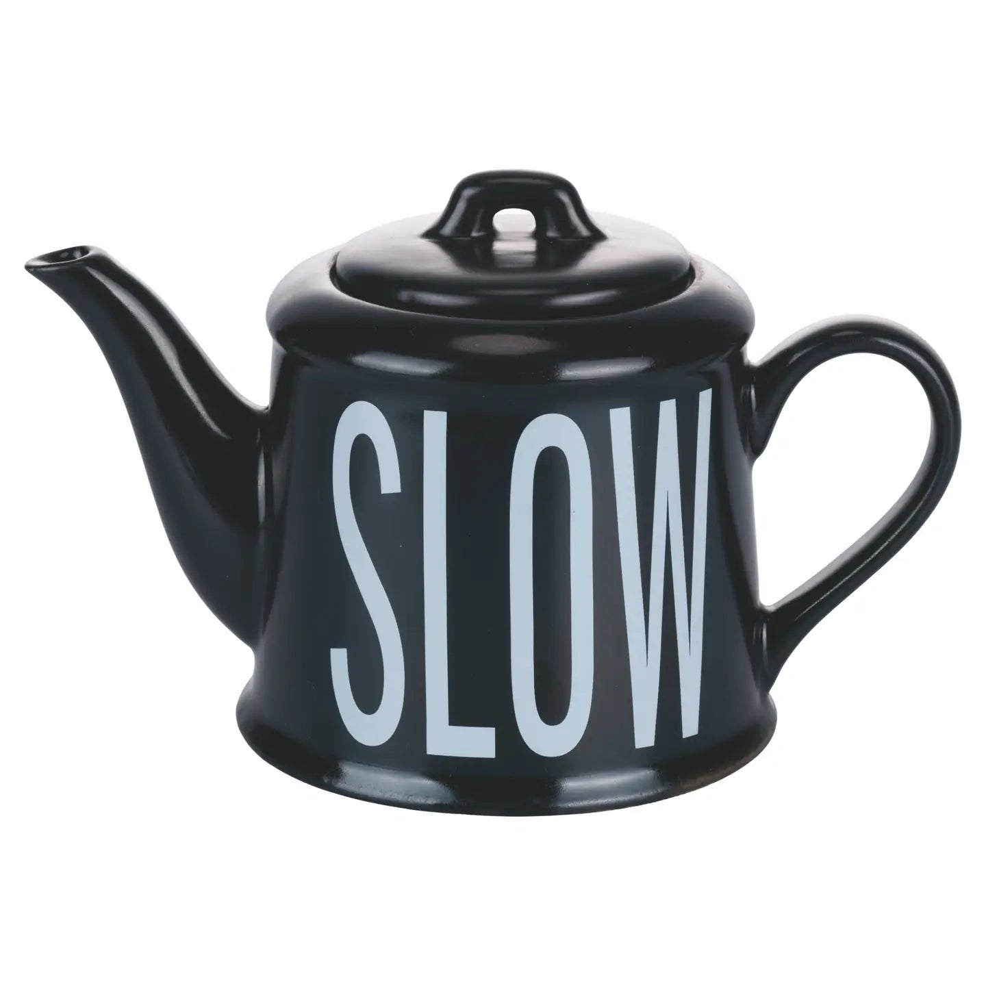 BIGISMORE Teekanne 900 ml mit SLOW-Schriftzug