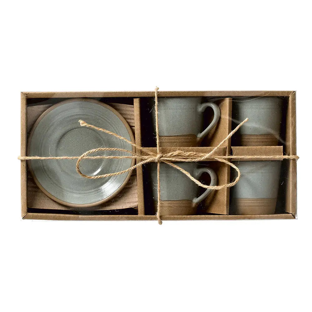 Espresso-Set, 8-Tlg., 60 ml, Steingut