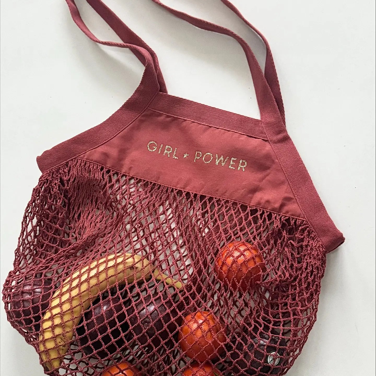 Netzbeutel - Girl Power - 4 Farben zur Auswahl
