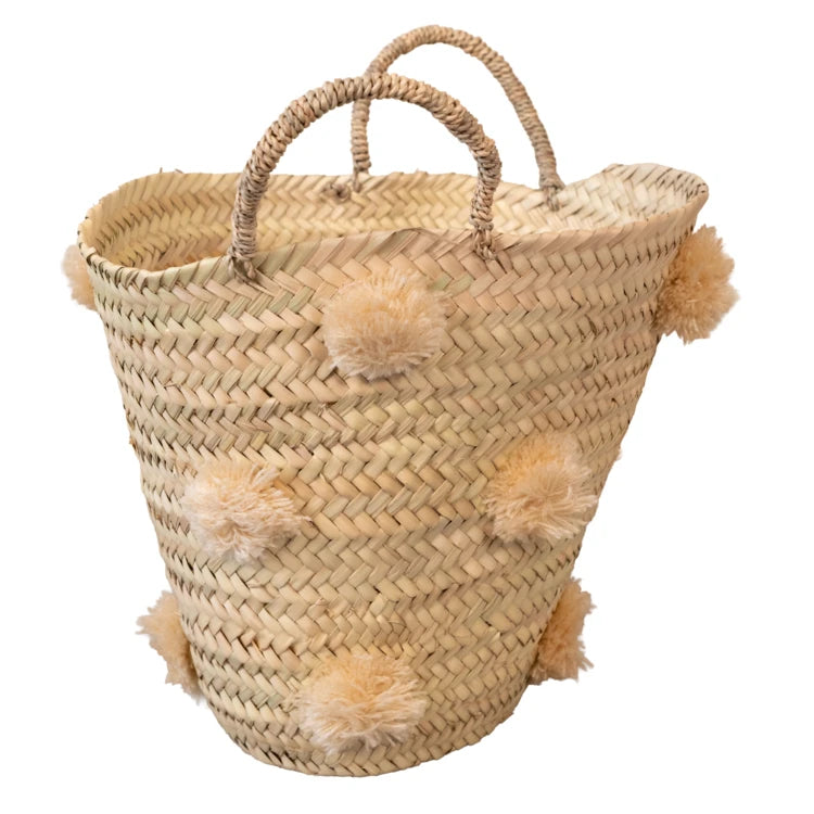 Pompon-Aufbewahrungskorb - Beige