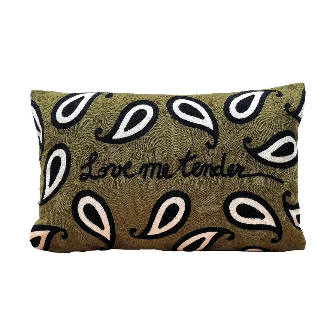Opjet Paris Kissen „Influence Bandana“ khaki, 30 x 50 cm
