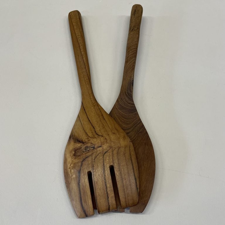 Handgemachte Spatel aus Teakholz, 3er-Set