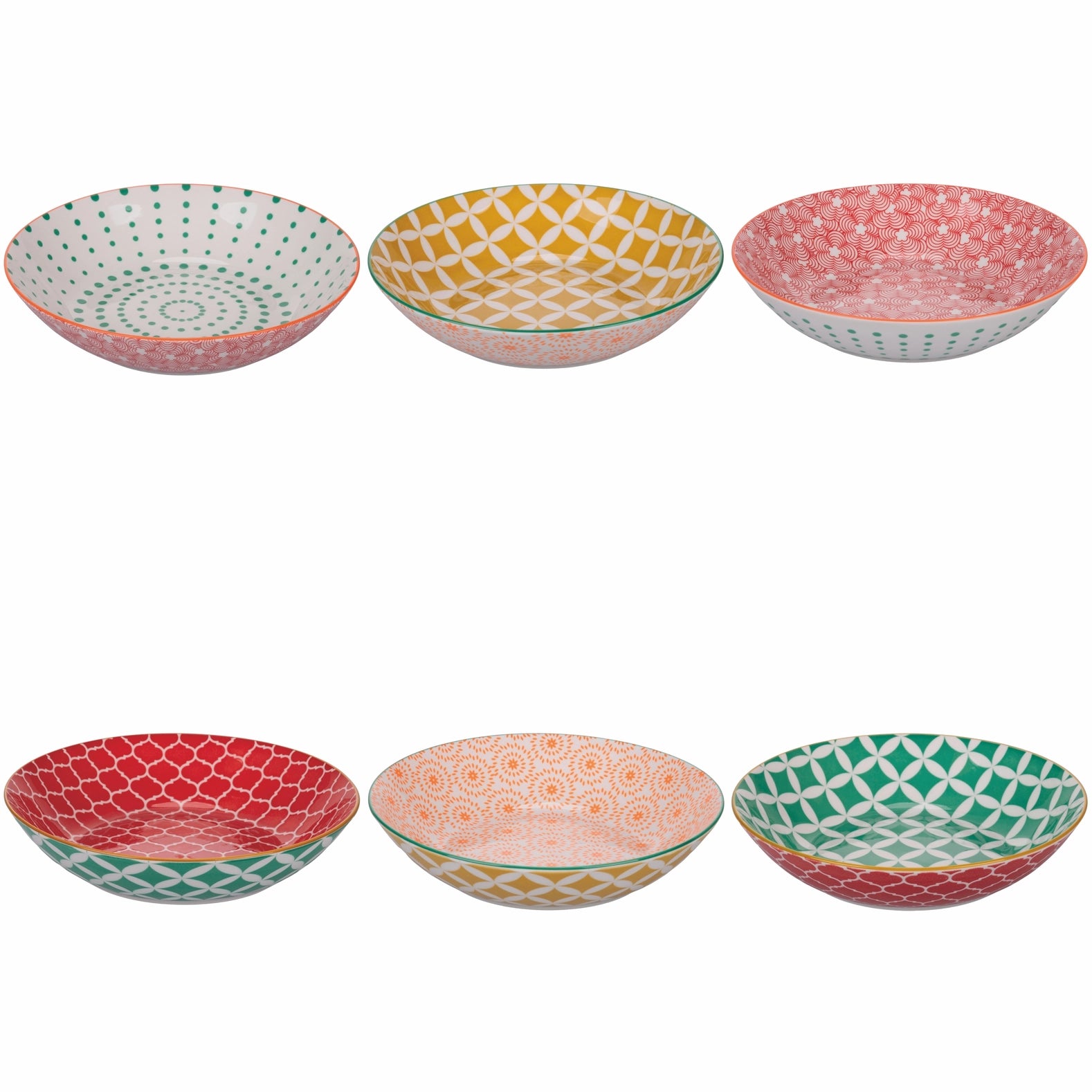 Confusion in Colors tiefer Teller, 6er-Set assortiert
