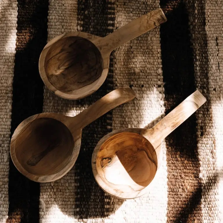 Schale Teakholzgriff