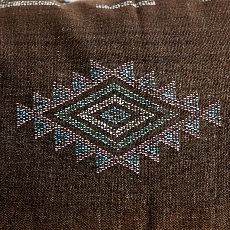 Marokkanischer Kaktusseiden-Kissenbezug – Handgefertigtes Sabra-Kissen