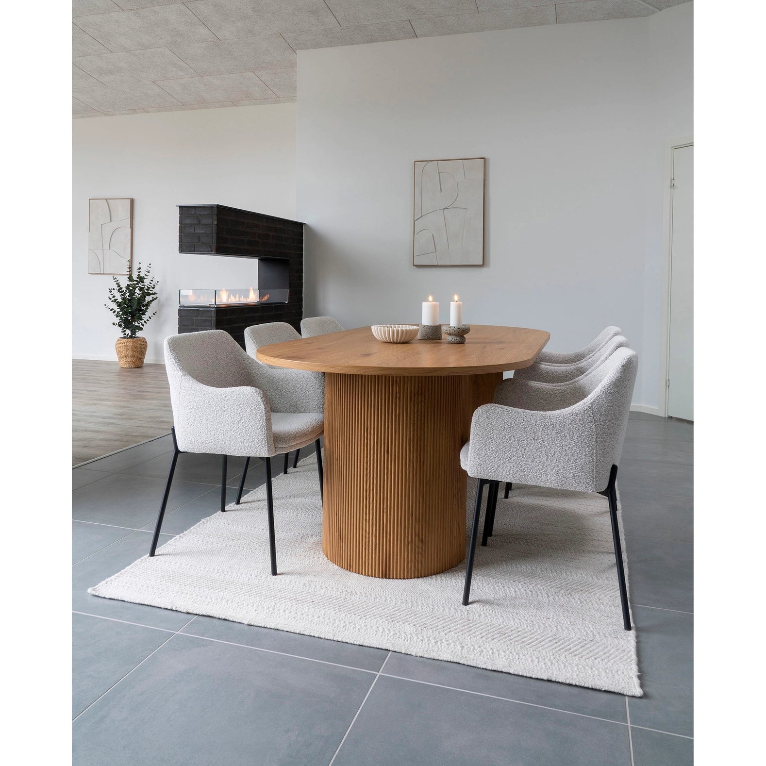 Boavista Esstisch - Esstisch. Natur 100x210x75 cm