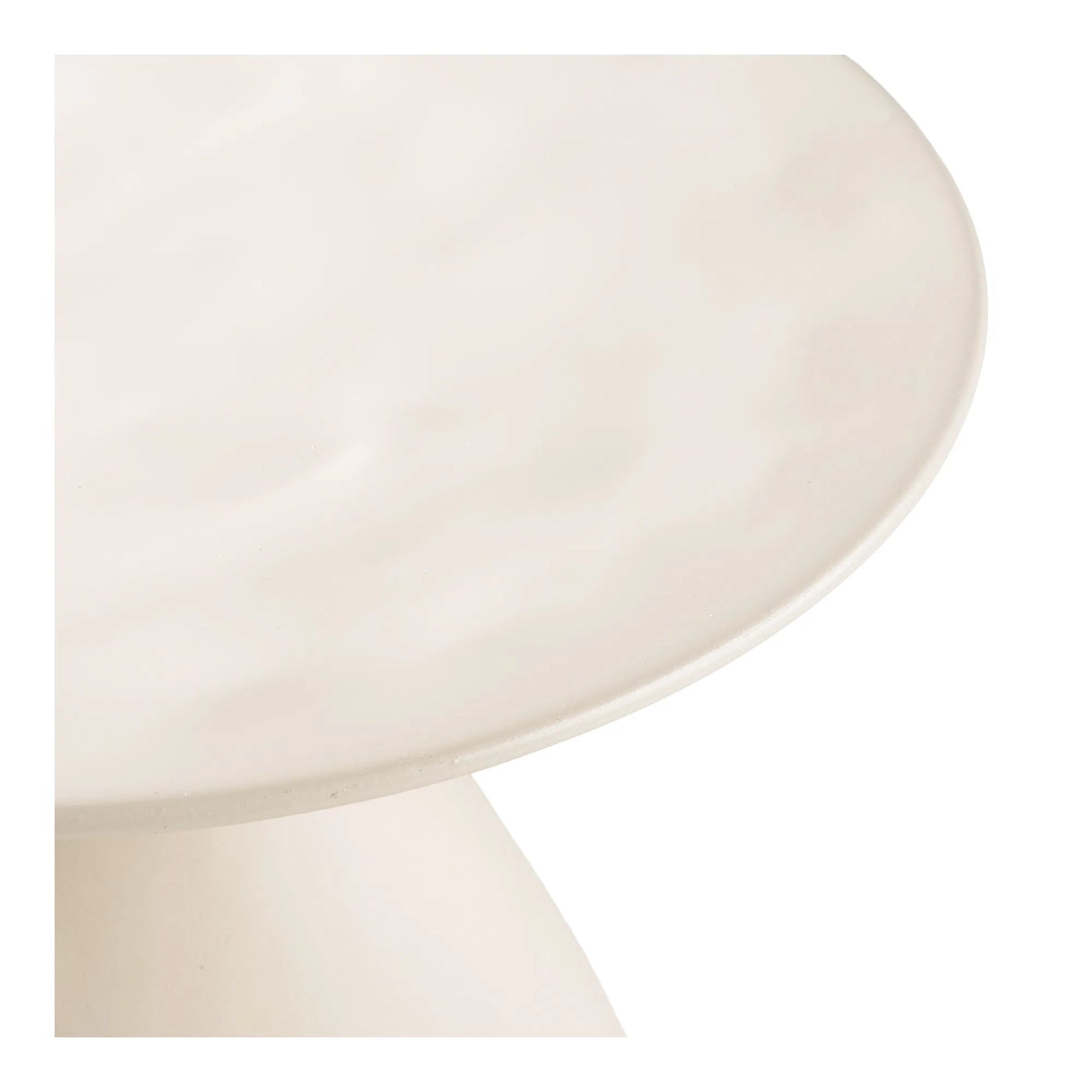 Calais Beistelltisch, Metall/Emaille, Off-White, ø36x40 cm