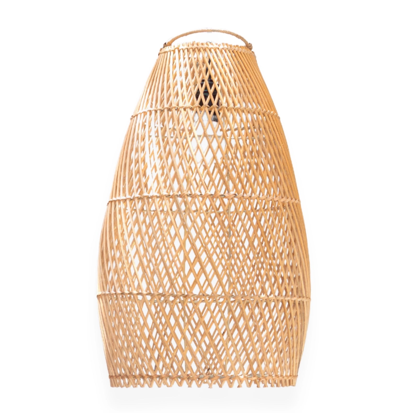 Rattan-Deckenleuchte Boho Lampenschirm TABUNG