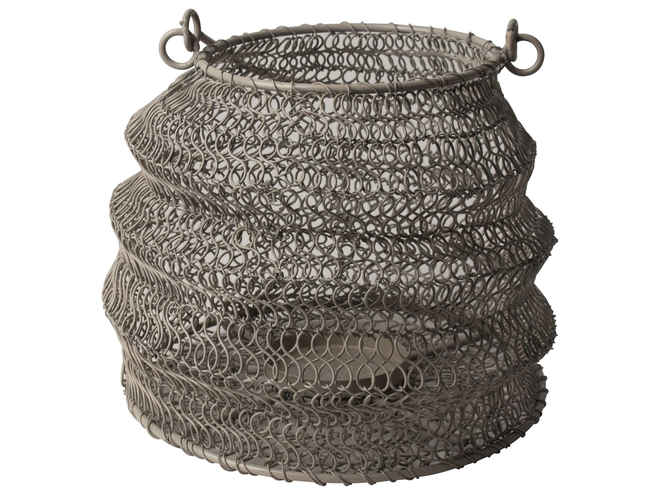 Graue faltbare Gusta-Laternen, 20 cm