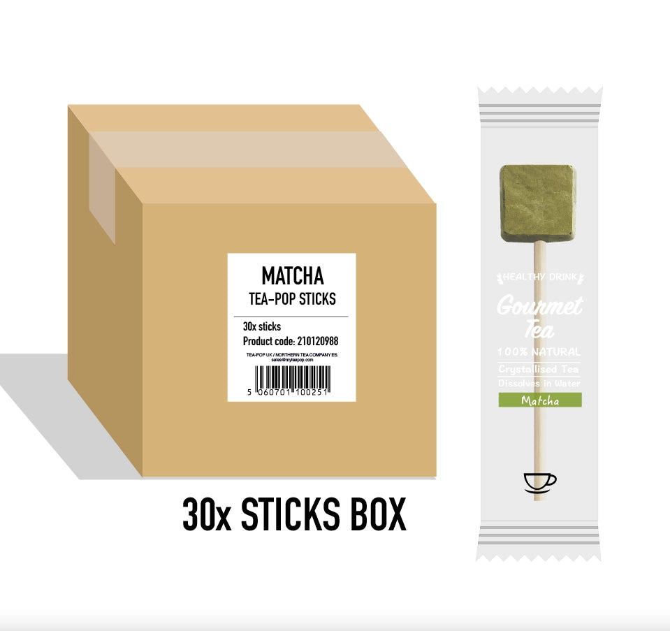 30 Matcha Tea-Pop-Stick, für Hotels und Restaurants