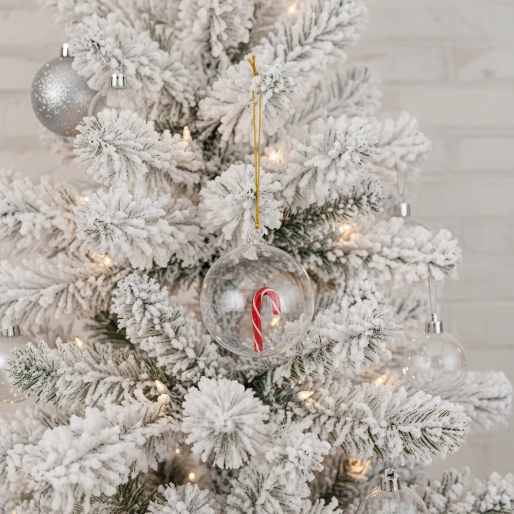 XMAS KUGEL STAB BOROSILIKAT D.8 CM