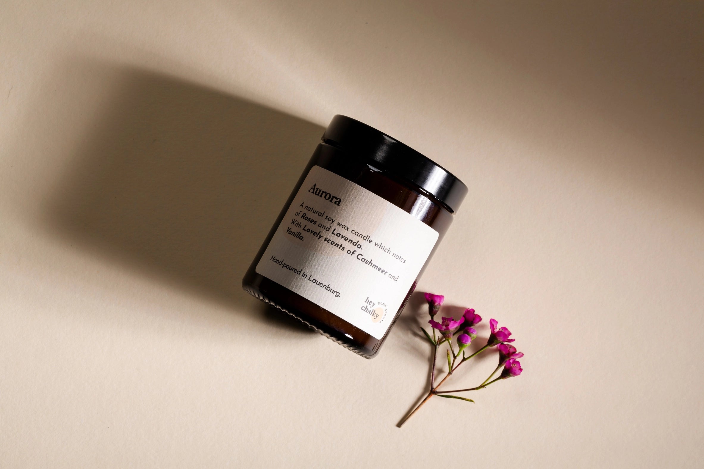 Aurora 155 g Sojakerze | Hergestellt in Deutschland | Handgefertigt