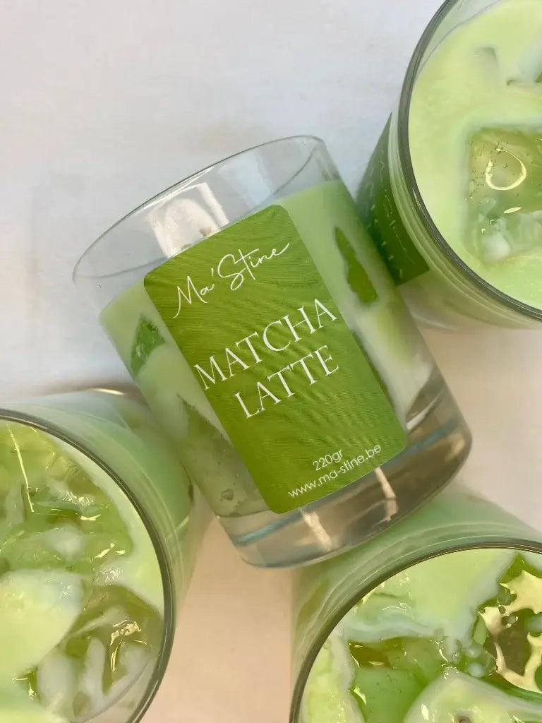 Matcha-Latte-Kerze