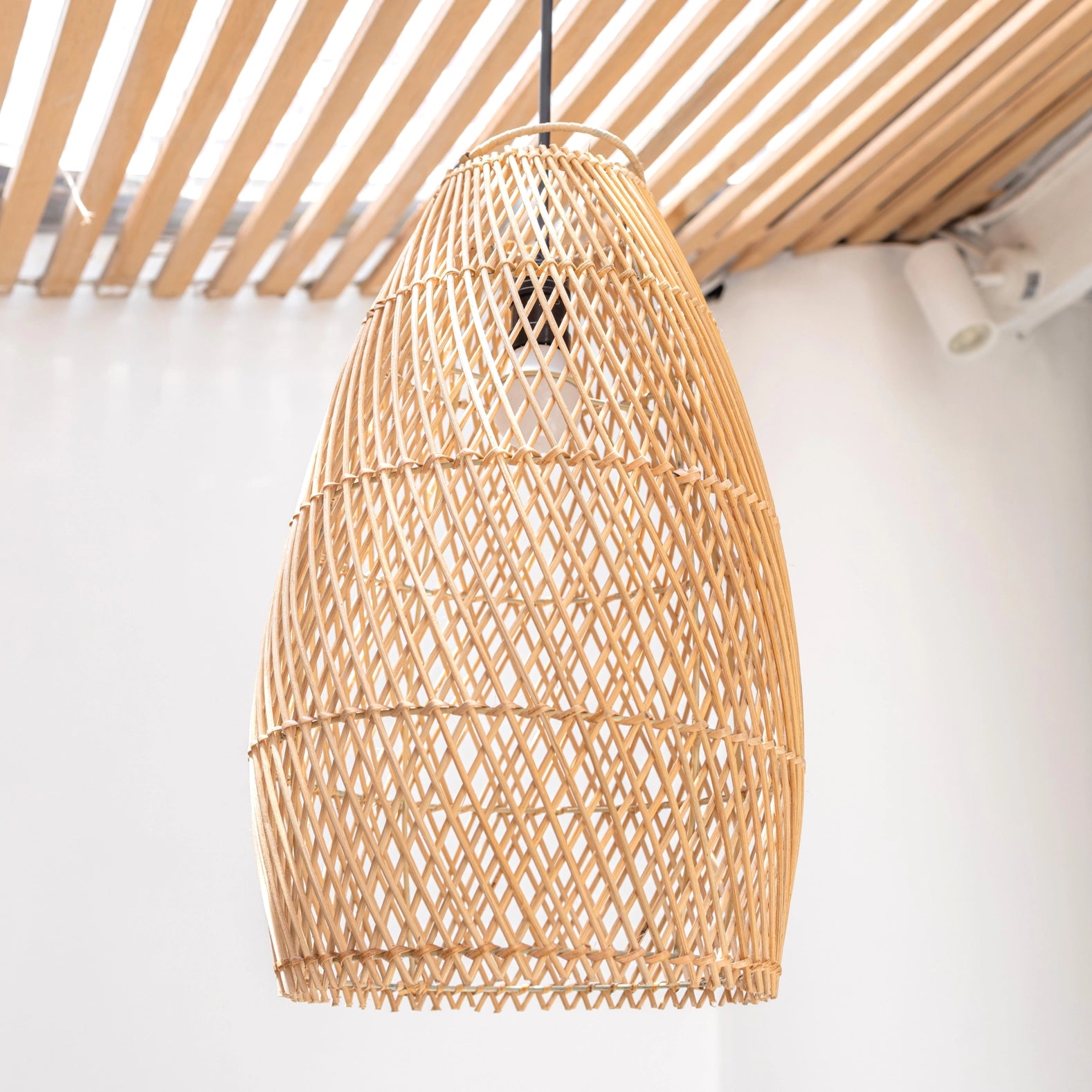 Rattan-Deckenleuchte Boho Lampenschirm TABUNG