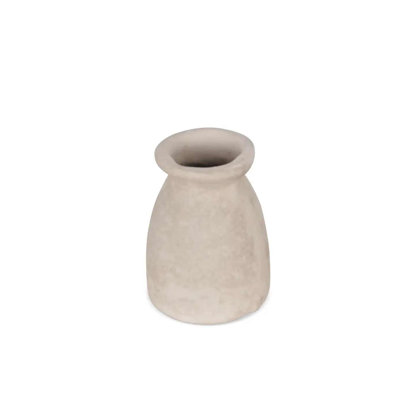Vase aus Pappmaché, schlicht, klein, Ø9 H11 5 cm