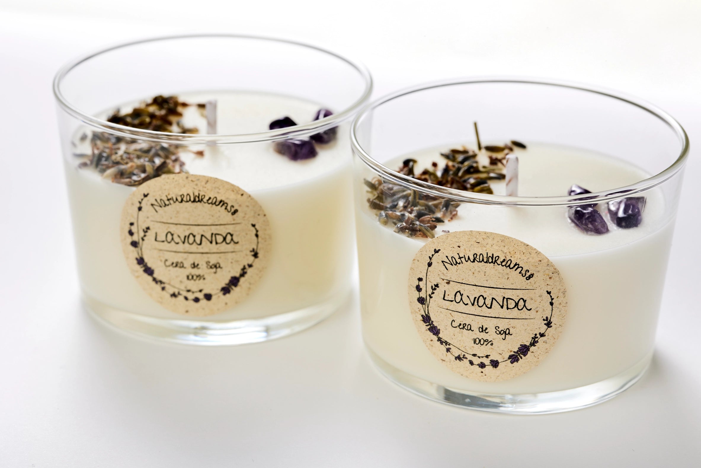 Lavendel-Kerze aus Sojawachs