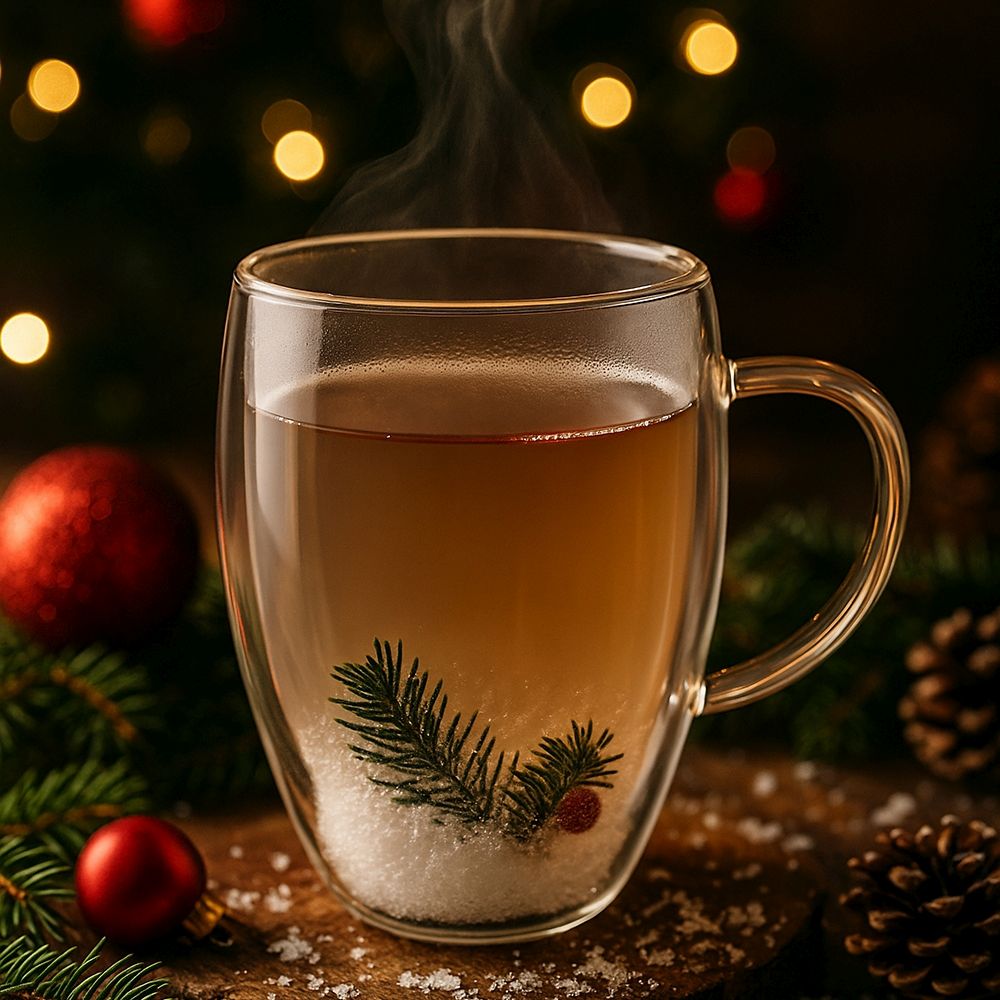 XMAS BECHER MIT MANTEL / SCHNEE 330ML