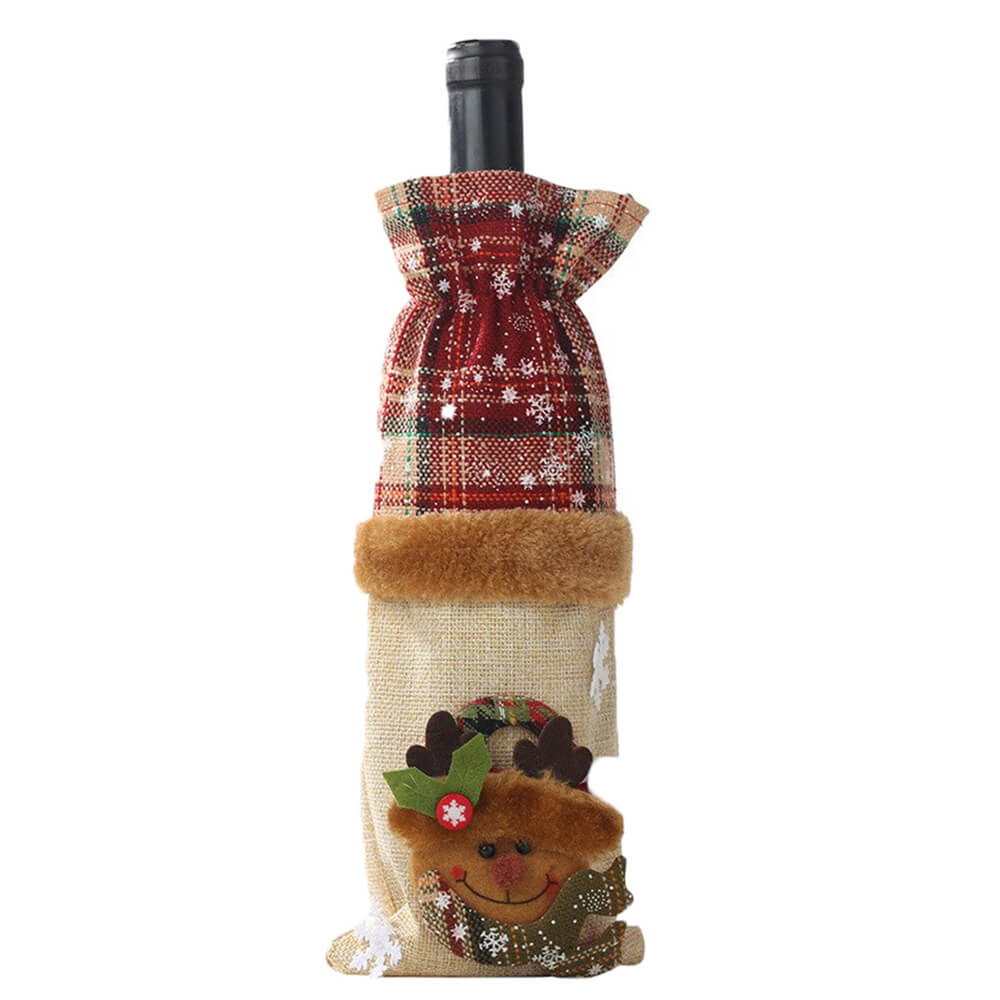Flaschenetui für Weihnachtssocken — Weihnachtssocke aus Stoff