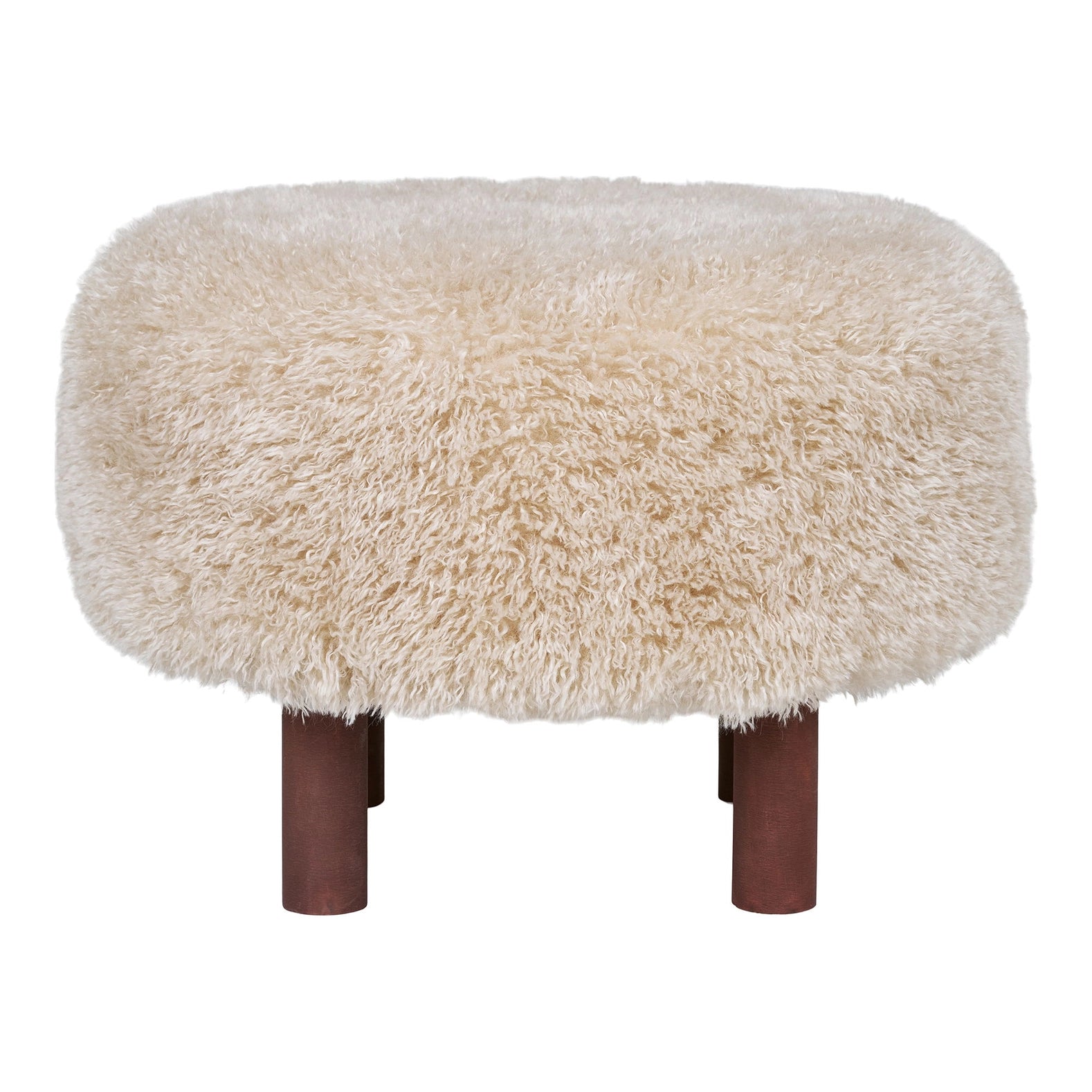 Inverness - Pouf. Hellbraun ø50x33 cm