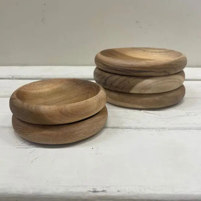 Teakholz-Schale Bali, Ø 9 cm