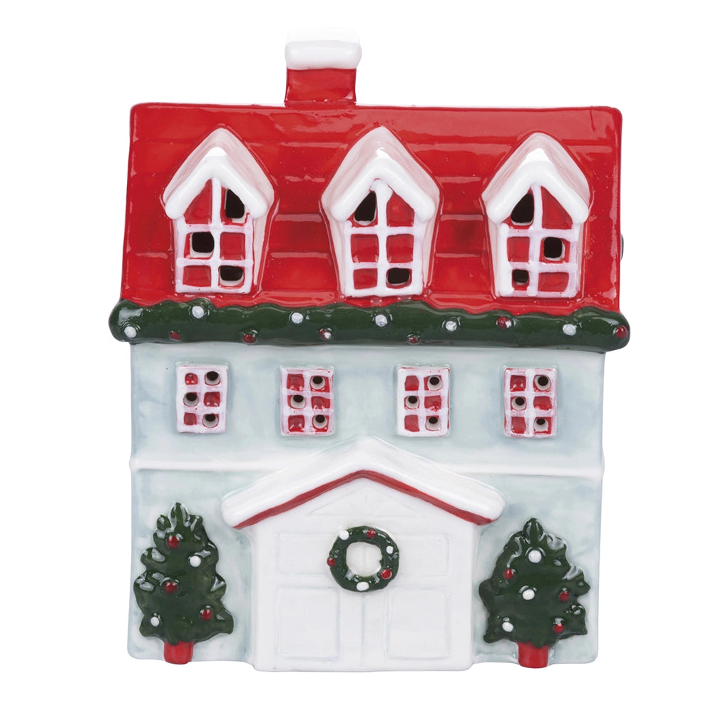 XMAS KERAMIKHÄUSCHEN LED 12,5*8,8*15 CM