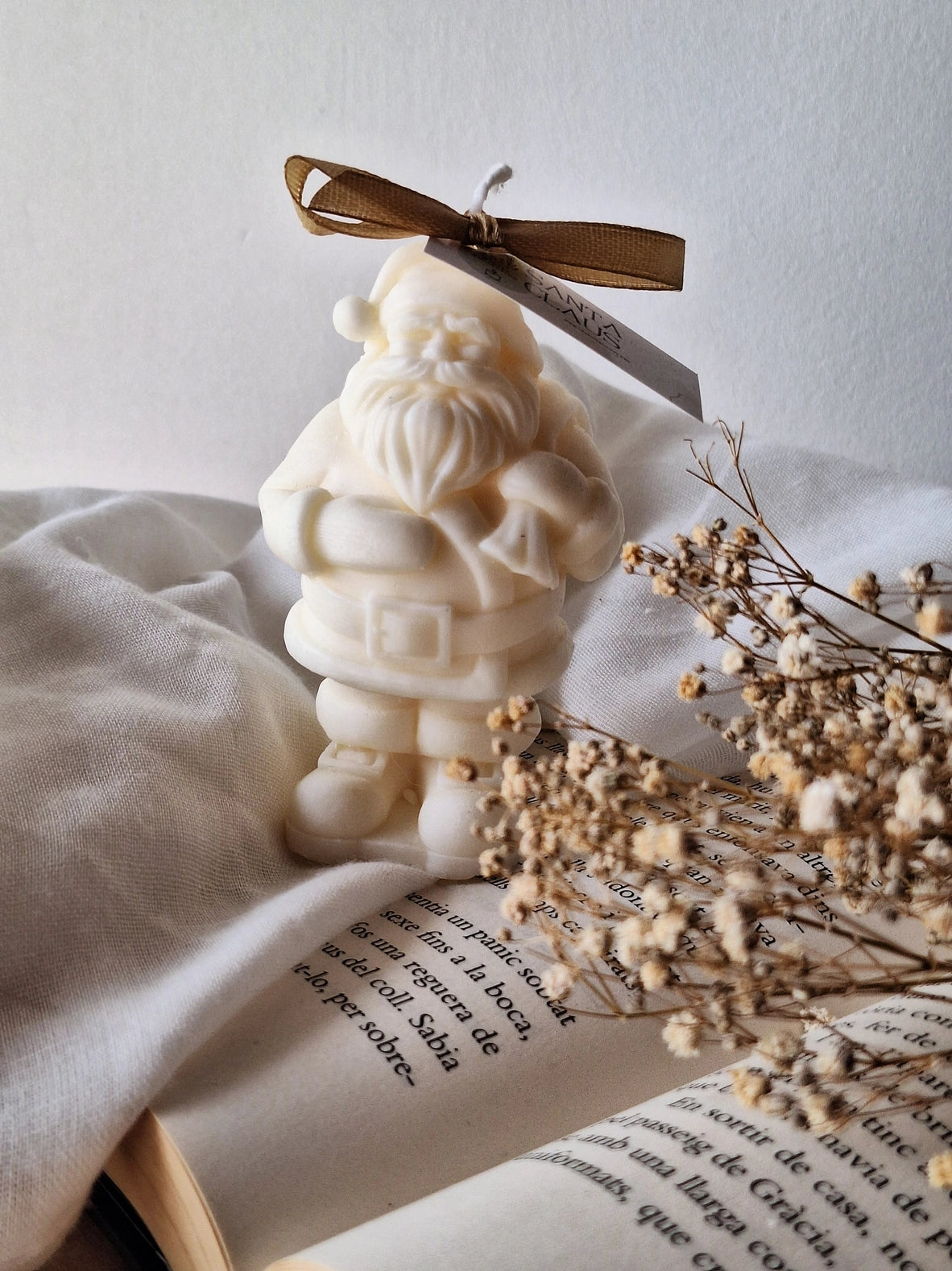 Weihnachtskerze Santa Claus Sojawachs